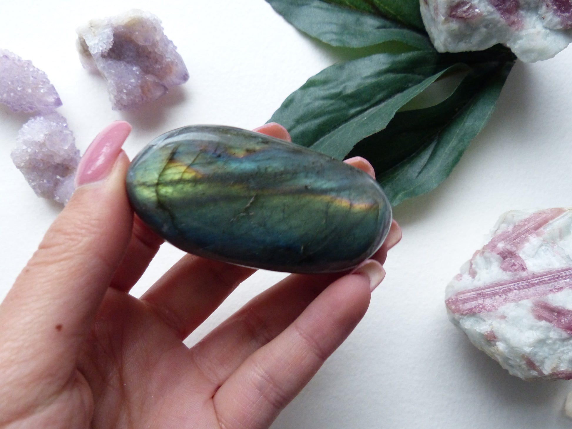 Labradorite Palm Stone (#4) - Simply Affinity