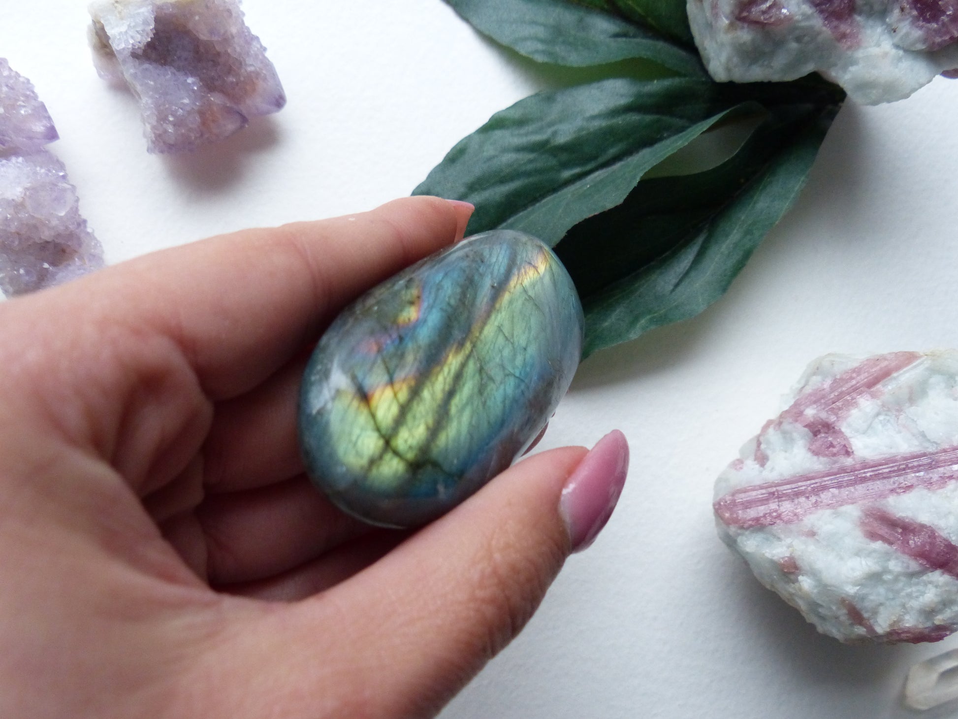 Labradorite Palm Stone (#4) - Simply Affinity