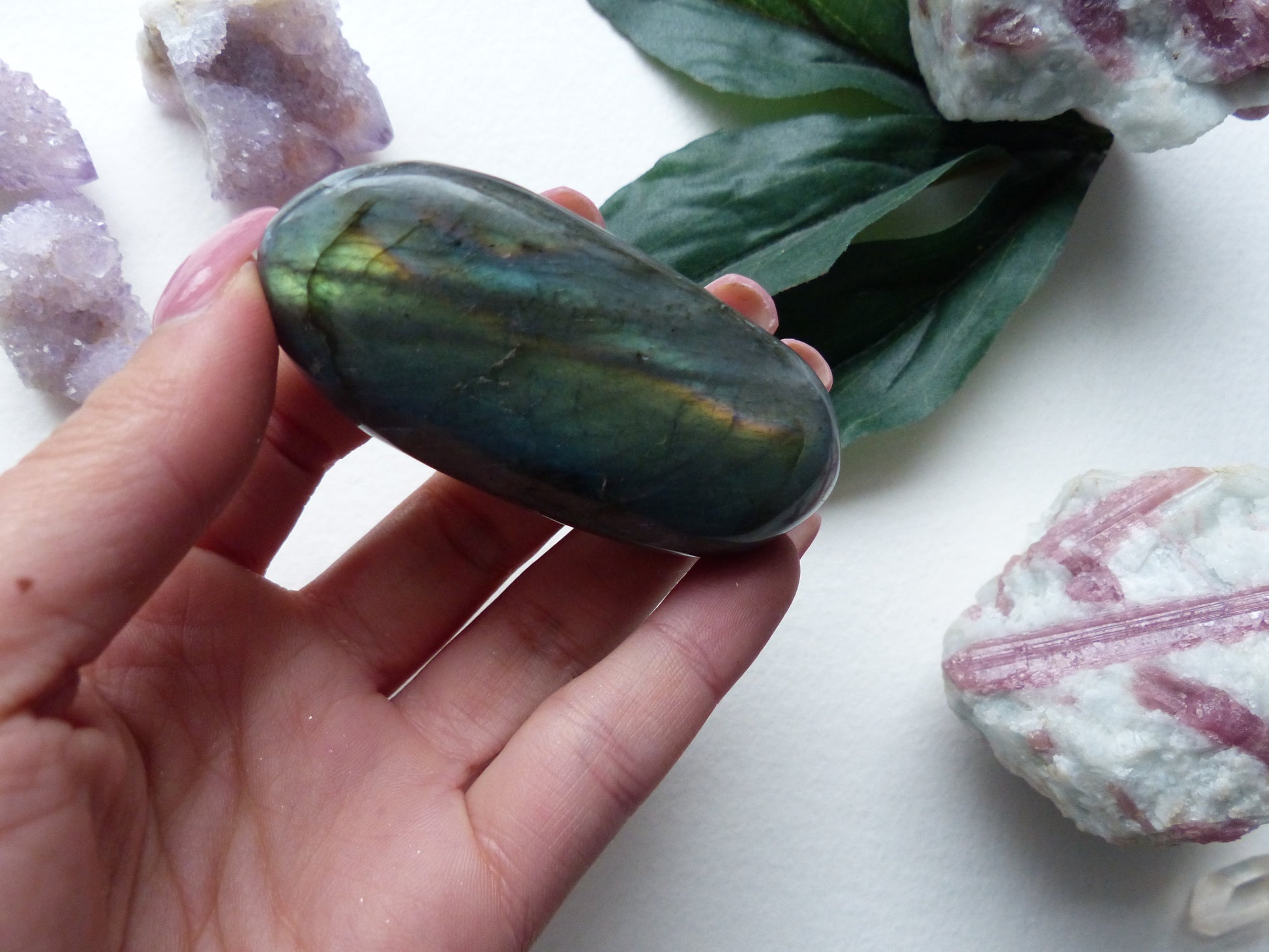 Labradorite Palm Stone (#4) - Simply Affinity