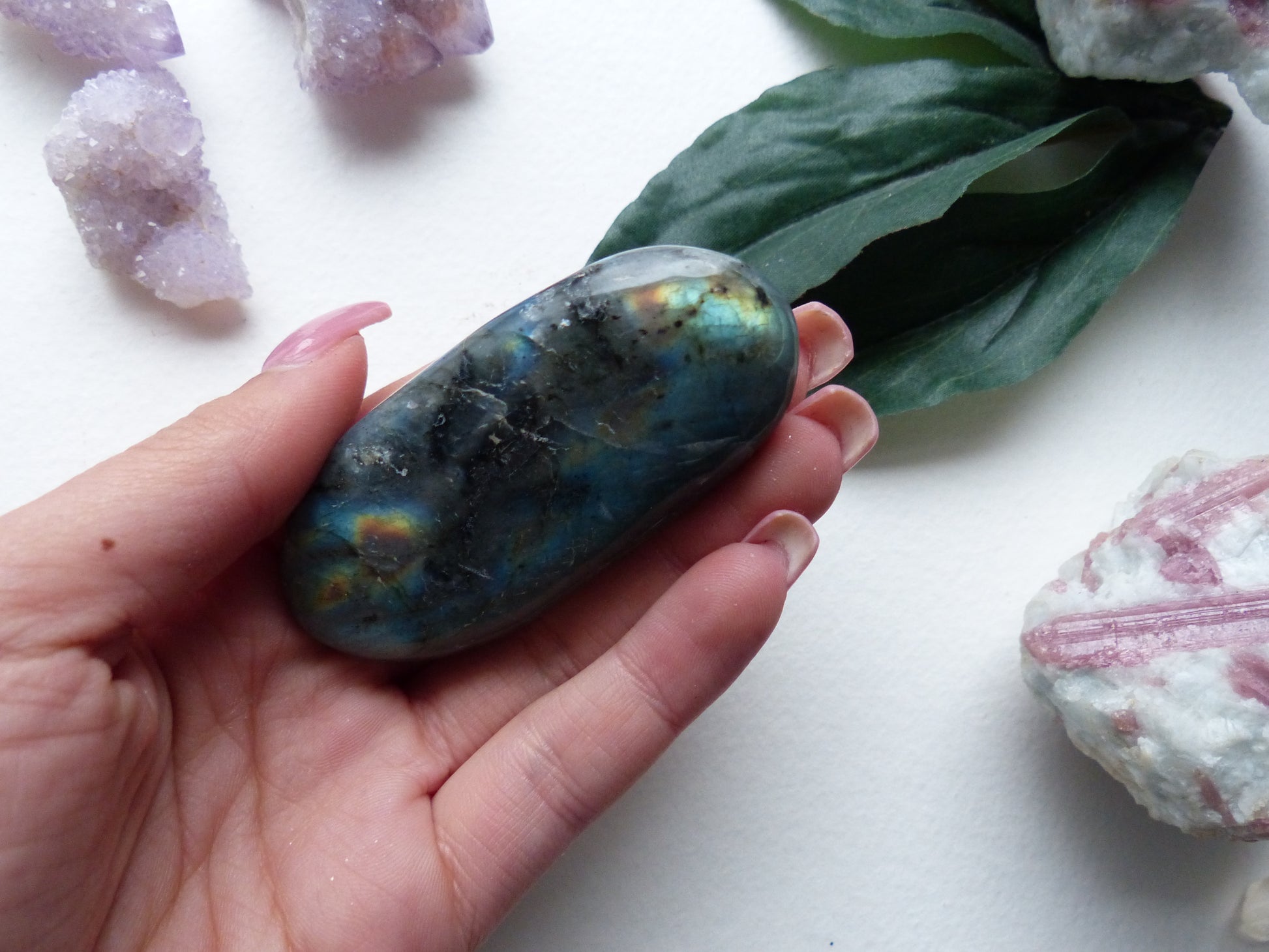 Labradorite Palm Stone (#4) - Simply Affinity
