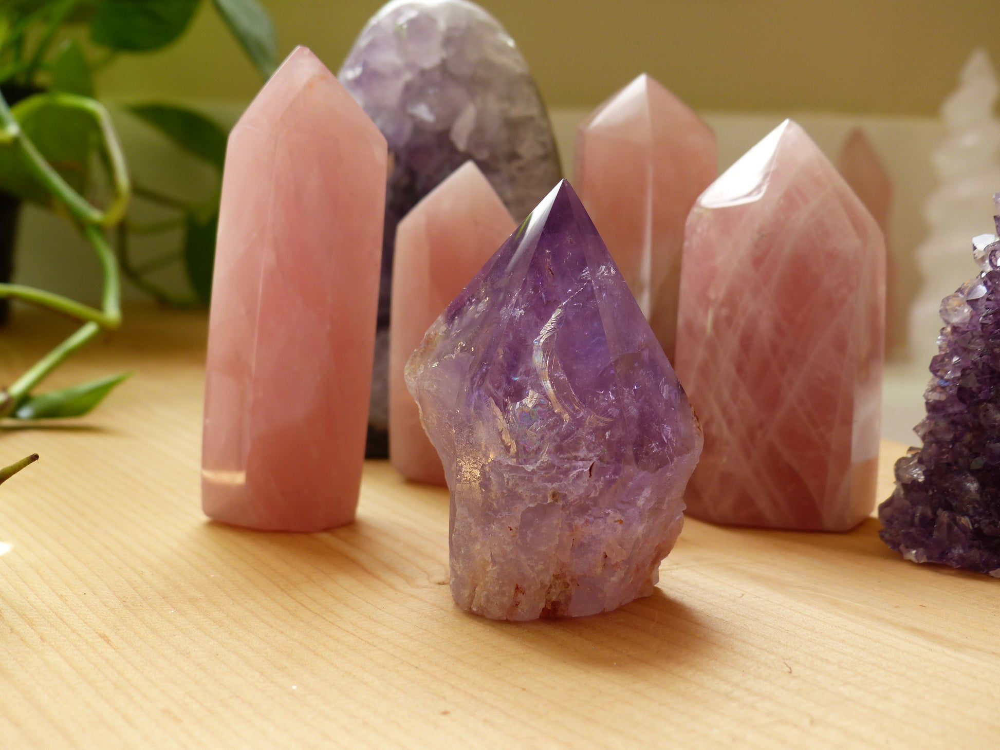 Amethyst Point, Polished Point with Rough Base (#5) - Simply Affinity