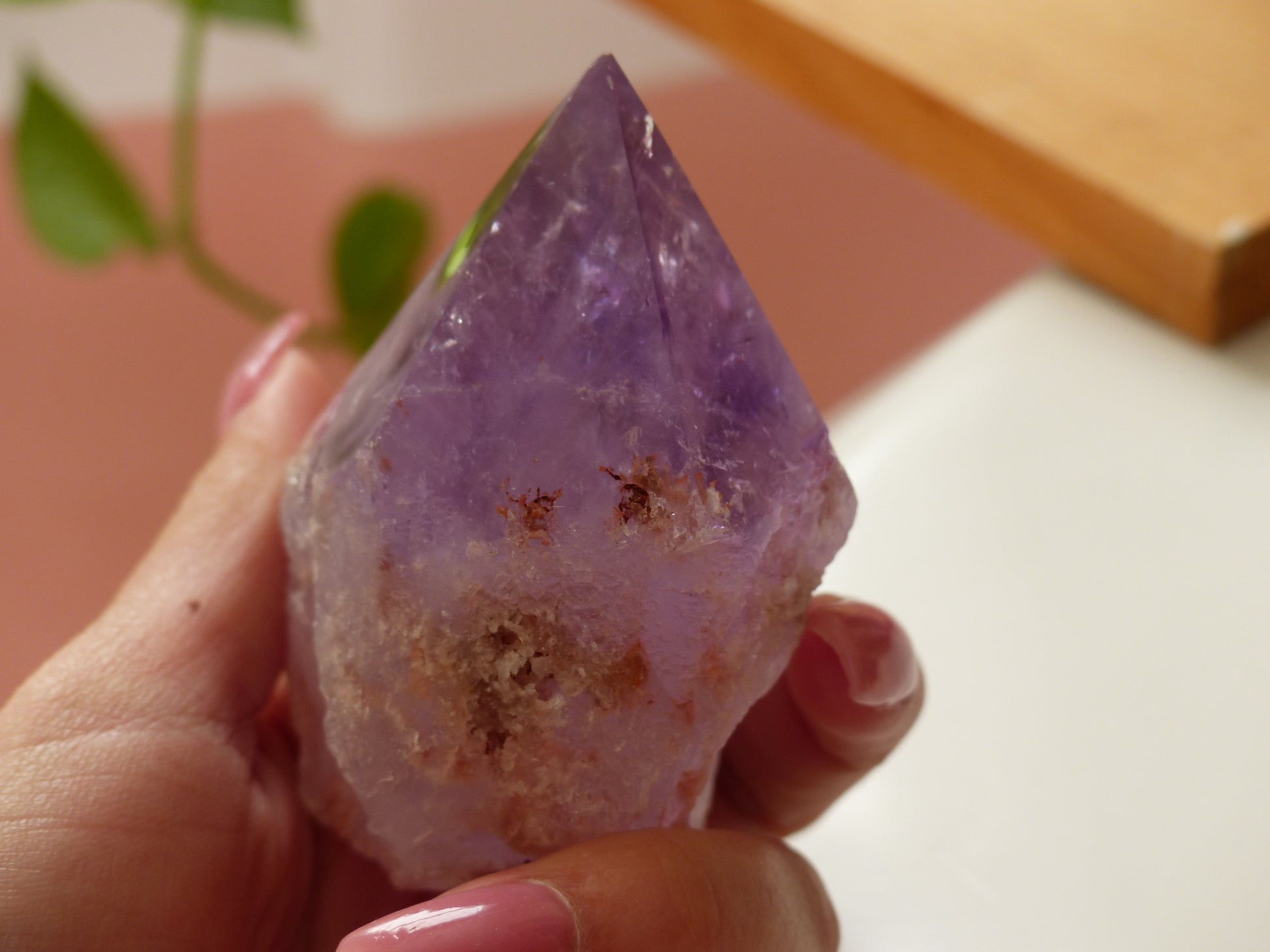 Amethyst Point, Polished Point with Rough Base (#5) - Simply Affinity