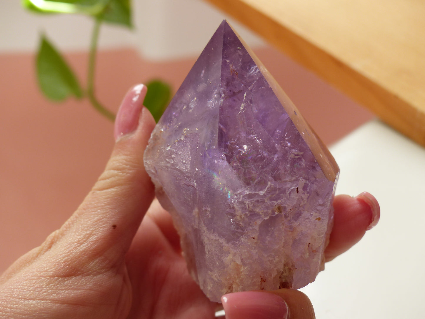 Amethyst Point, Polished Point with Rough Base (#5) - Simply Affinity