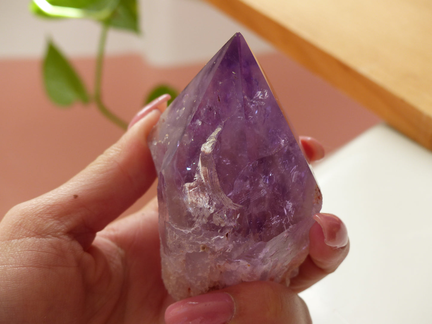 Amethyst Point, Polished Point with Rough Base (#5) - Simply Affinity