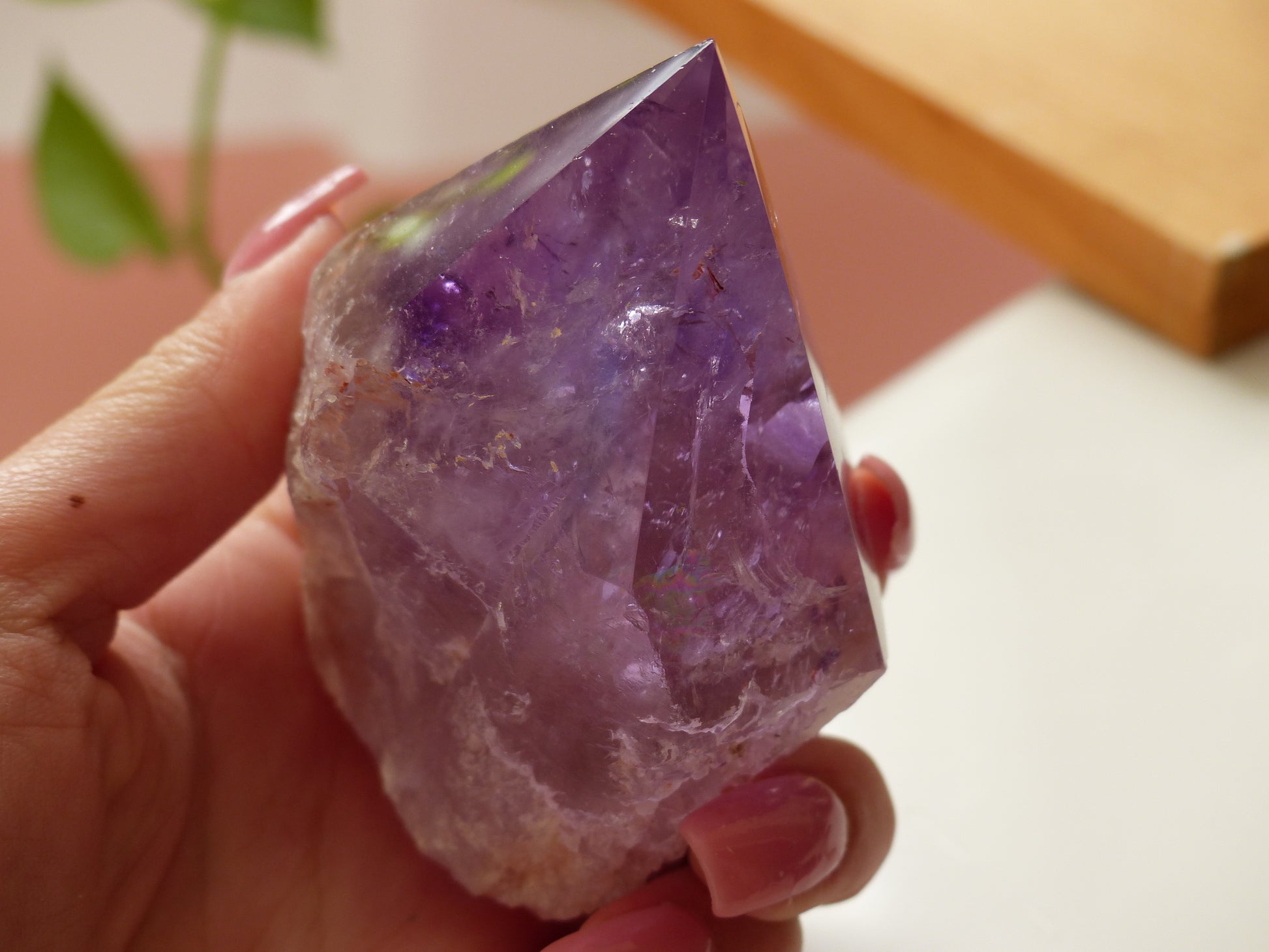 Amethyst Point, Polished Point with Rough Base (#5) - Simply Affinity