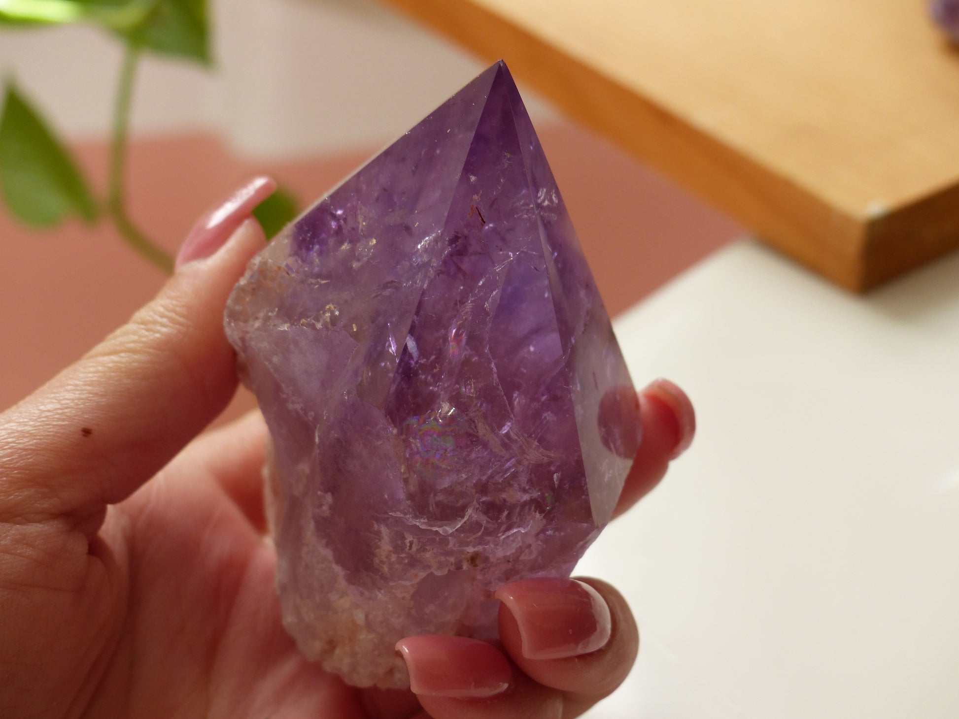Amethyst Point, Polished Point with Rough Base (#5) - Simply Affinity