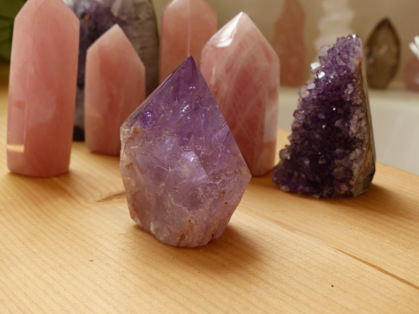 Amethyst Point, Polished Point with Rough Base (#5) - Simply Affinity