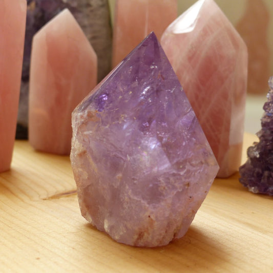 Amethyst Point, Polished Point with Rough Base (#5) - Simply Affinity