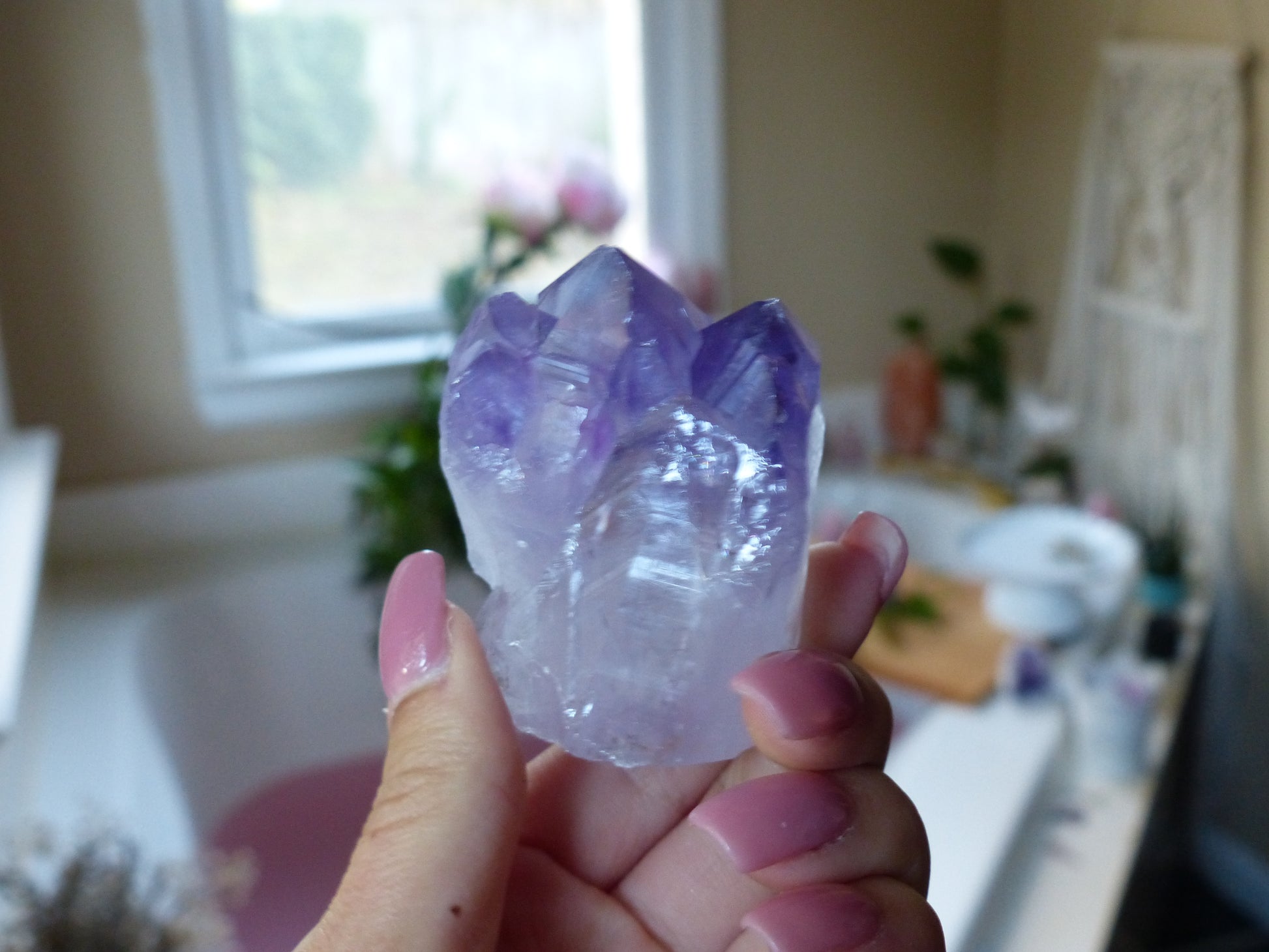 Amethyst Point/Cluster with Cut Base (#1) - Simply Affinity