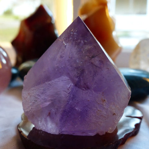Amethyst Point, Polished Point with Rough Base (#3) - Simply Affinity