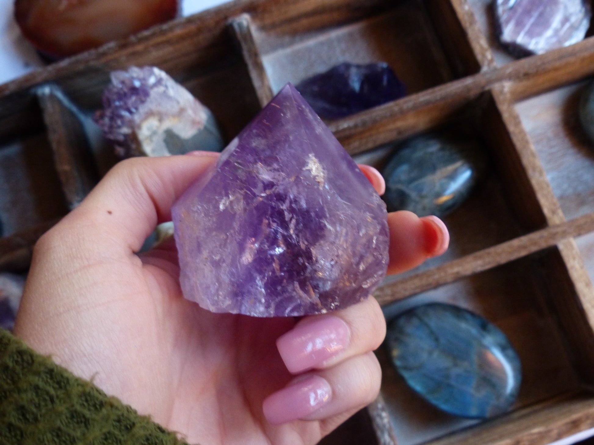 Amethyst Point, Polished Point with Rough Base (#3) - Simply Affinity