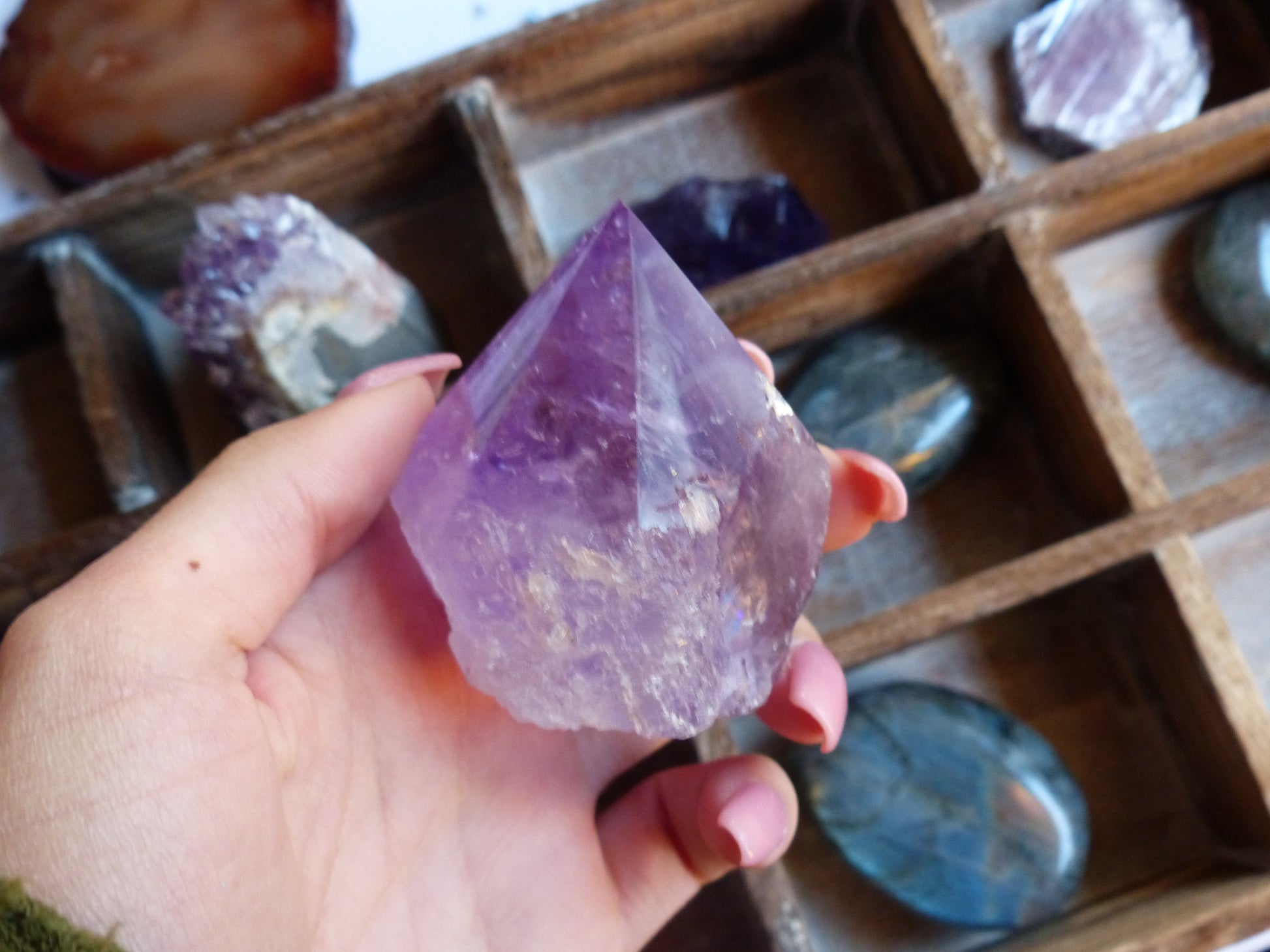Amethyst Point, Polished Point with Rough Base (#3) - Simply Affinity