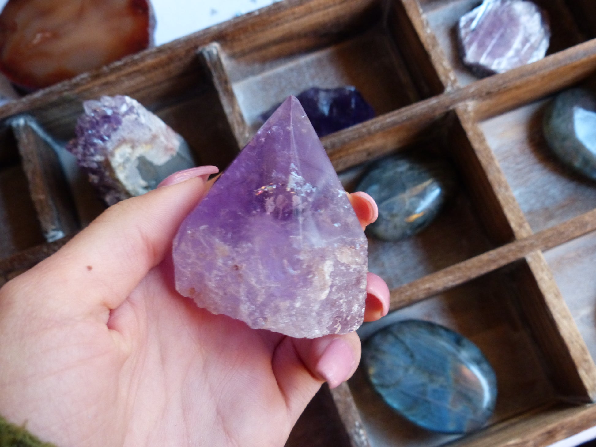 Amethyst Point, Polished Point with Rough Base (#3) - Simply Affinity