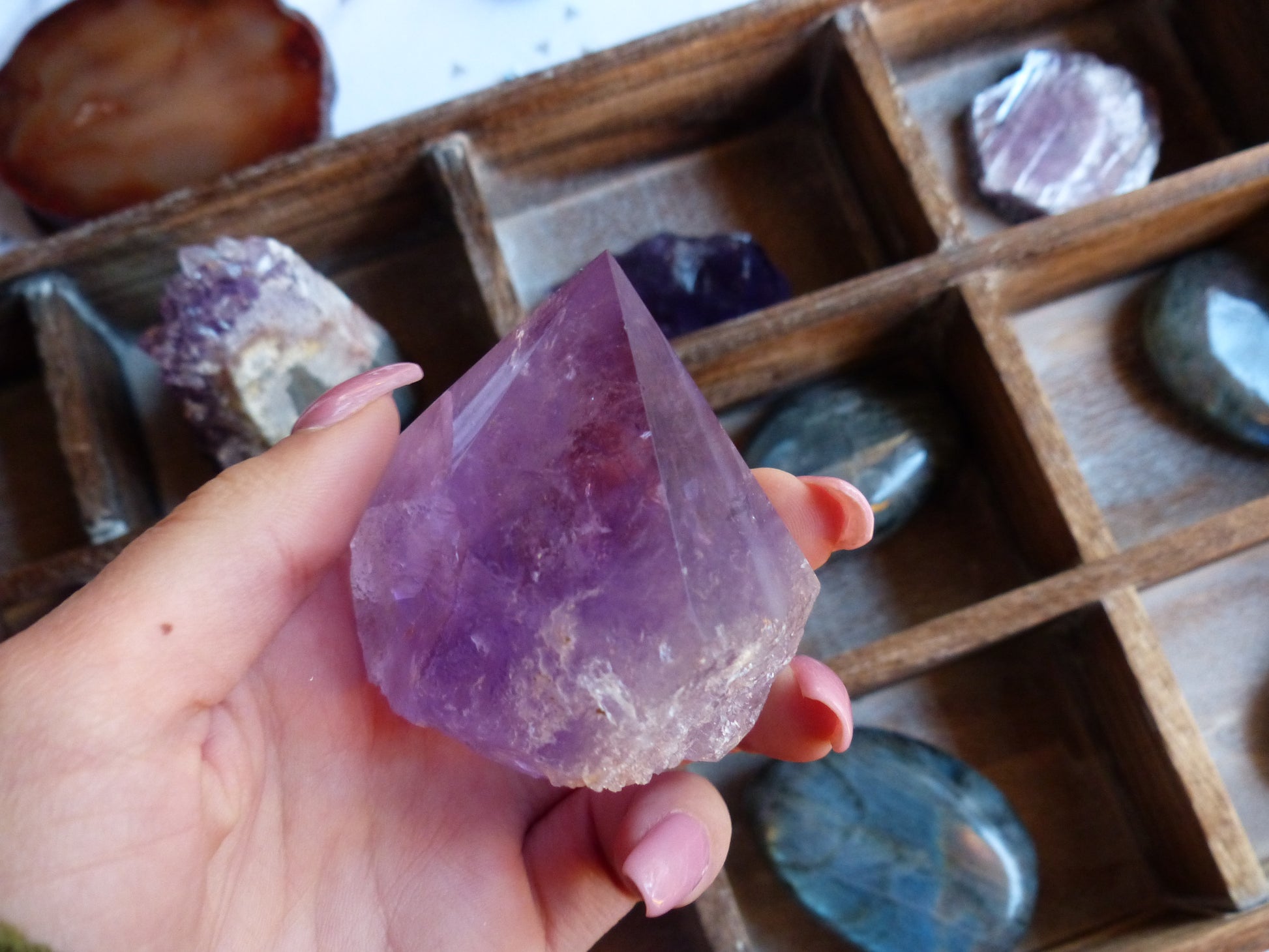 Amethyst Point, Polished Point with Rough Base (#3) - Simply Affinity