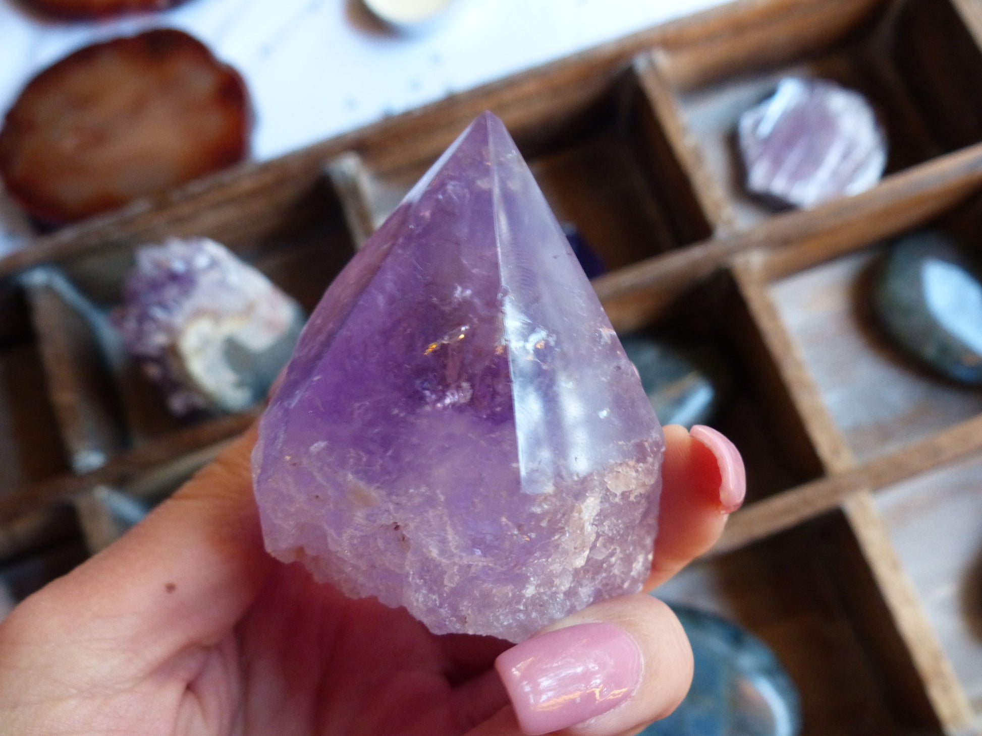 Amethyst Point, Polished Point with Rough Base (#3) - Simply Affinity