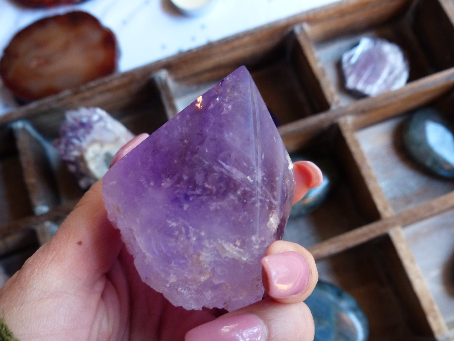 Amethyst Point, Polished Point with Rough Base (#3) - Simply Affinity