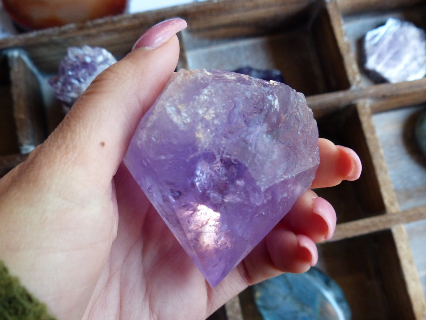 Amethyst Point, Polished Point with Rough Base (#3) - Simply Affinity