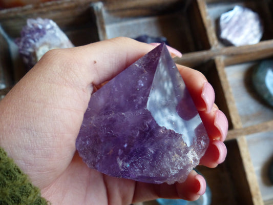 Amethyst Point, Polished Point with Rough Base (#3) - Simply Affinity