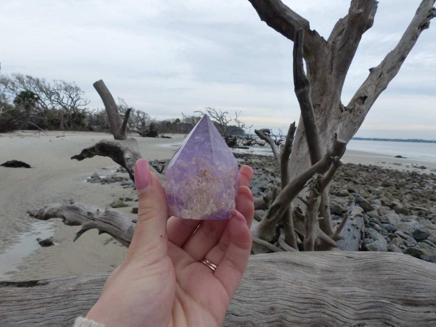Amethyst Point, Polished Point with Rough Base (#8) - Simply Affinity
