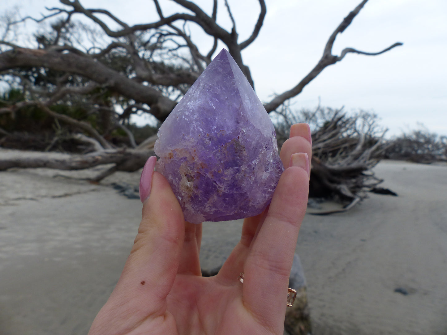 Amethyst Point, Polished Point with Rough Base (#8) - Simply Affinity