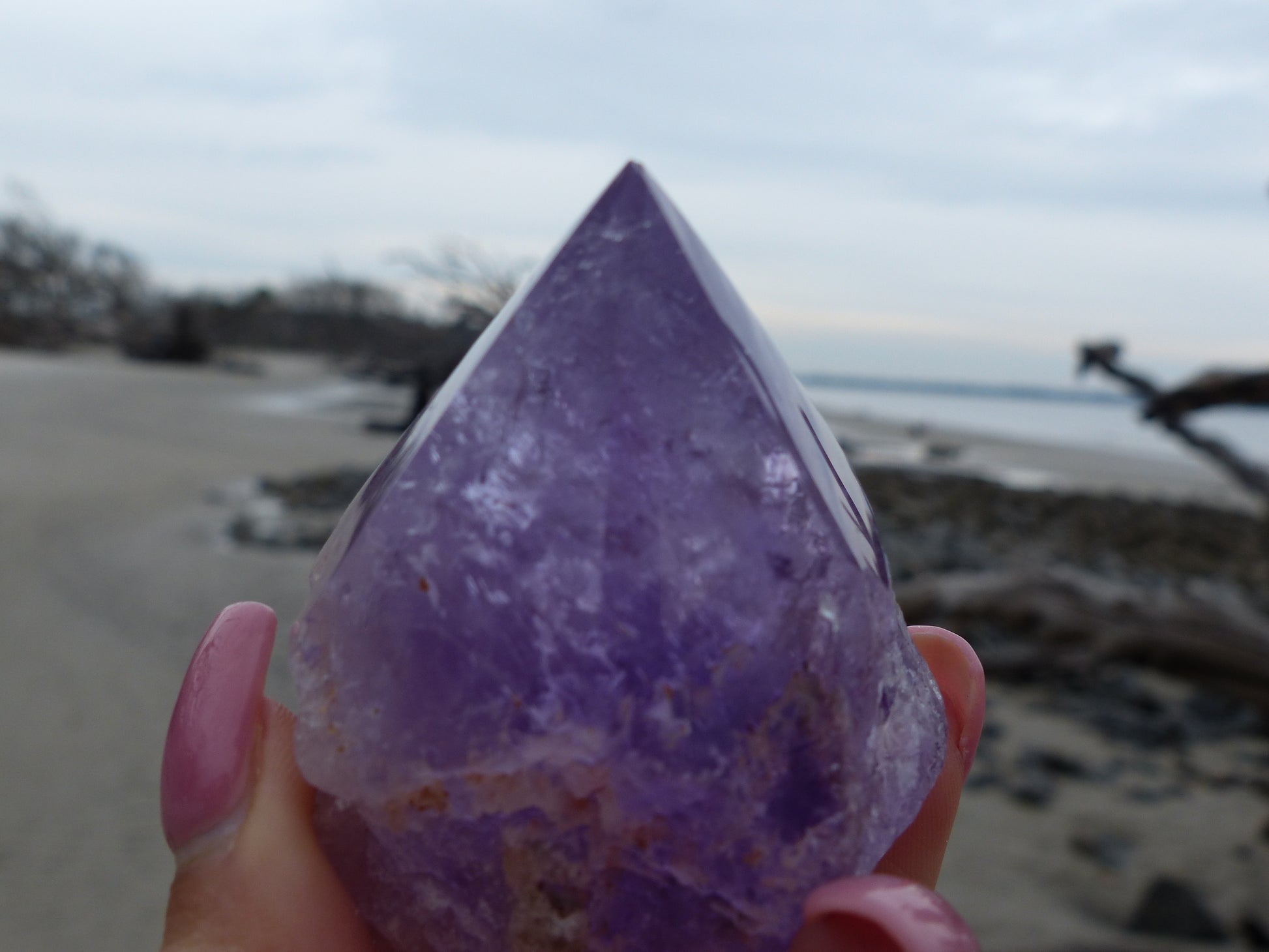 Amethyst Point, Polished Point with Rough Base (#8) - Simply Affinity