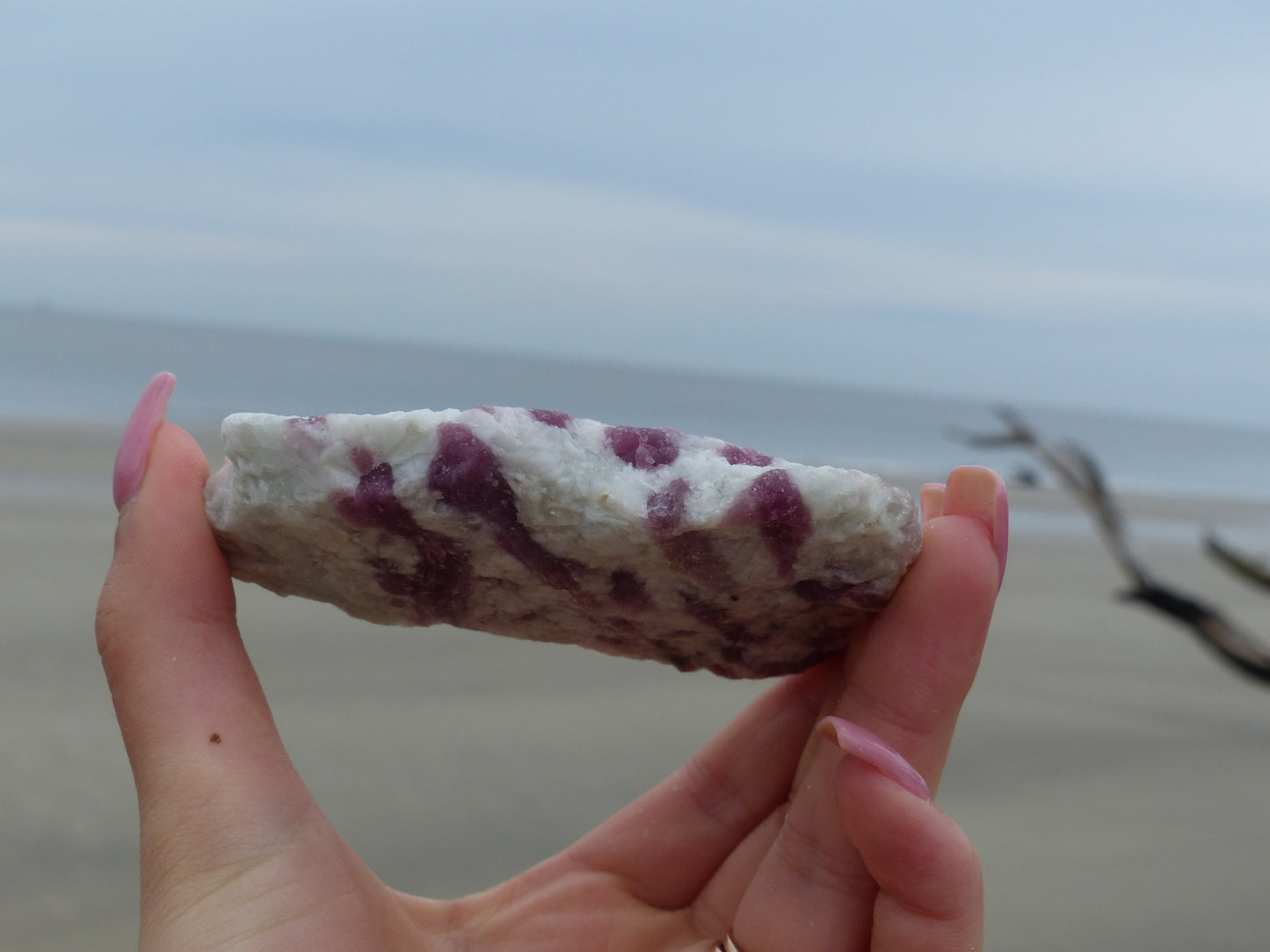 Pink Tourmaline in Quartz (#9)