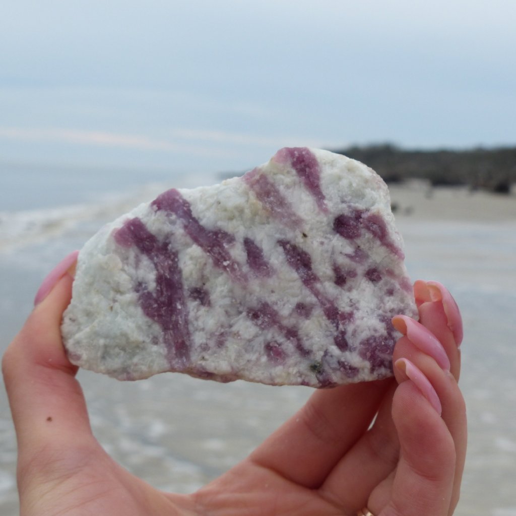 Pink Tourmaline in Quartz (#9)