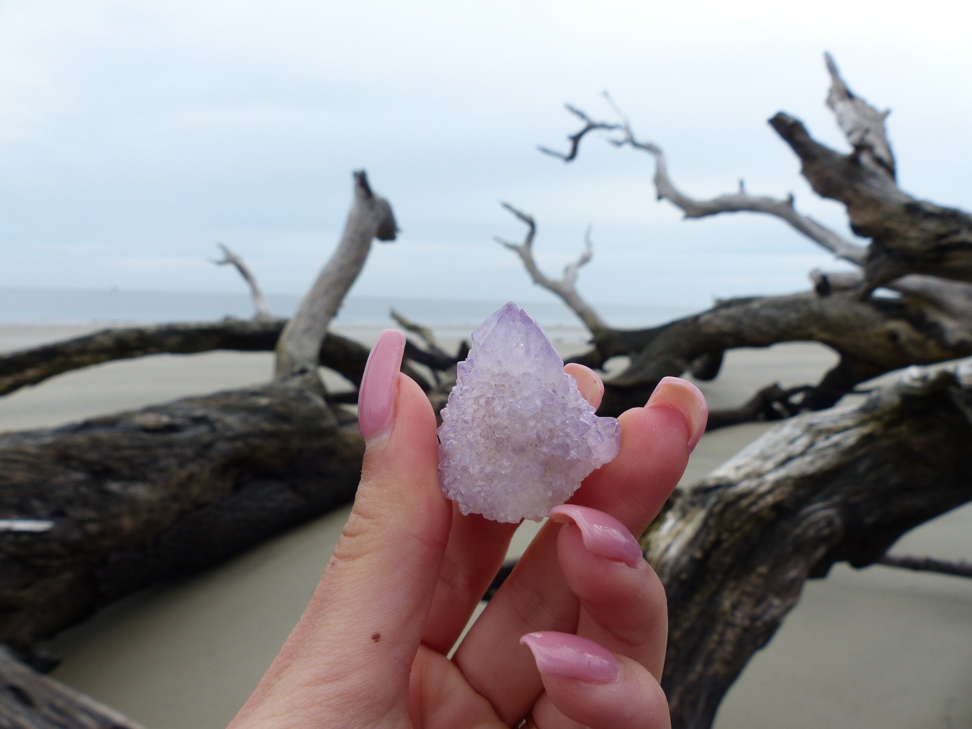 Amethyst Spirit Quartz Point, Amethyst Cactus Quartz (#8) - Simply Affinity