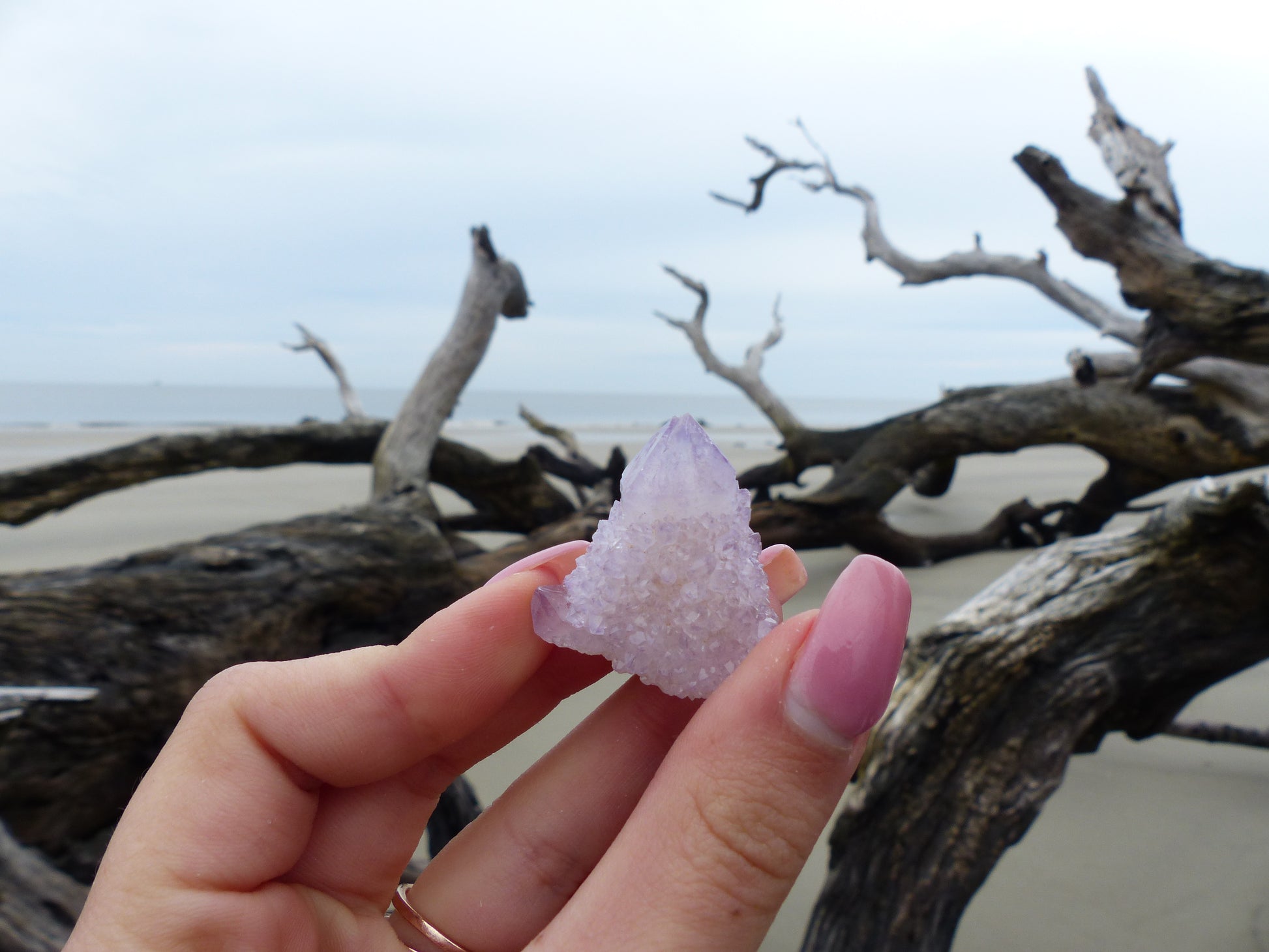 Amethyst Spirit Quartz Point, Amethyst Cactus Quartz (#8) - Simply Affinity