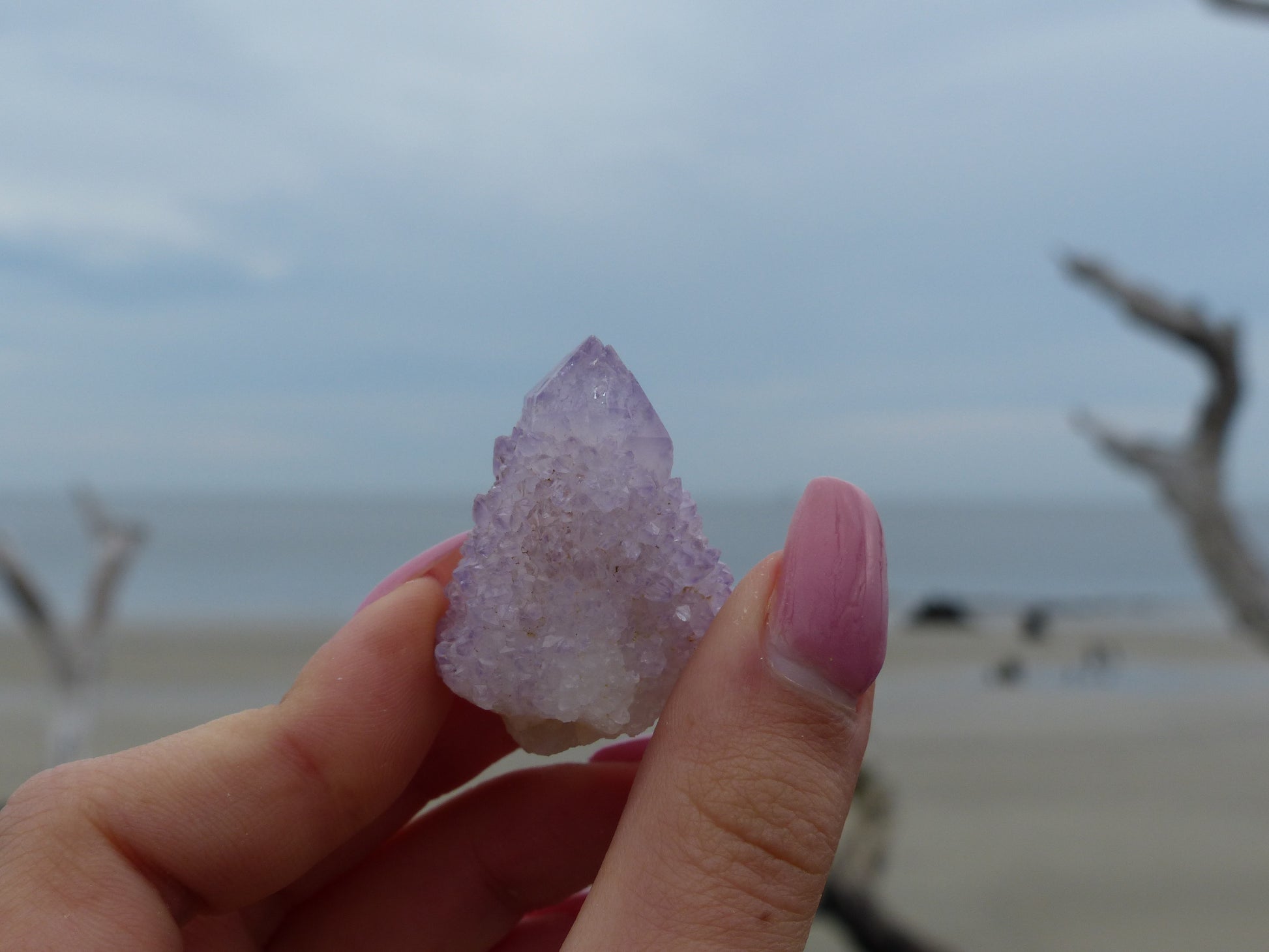 Amethyst Spirit Quartz Point, Amethyst Cactus Quartz (#8) - Simply Affinity
