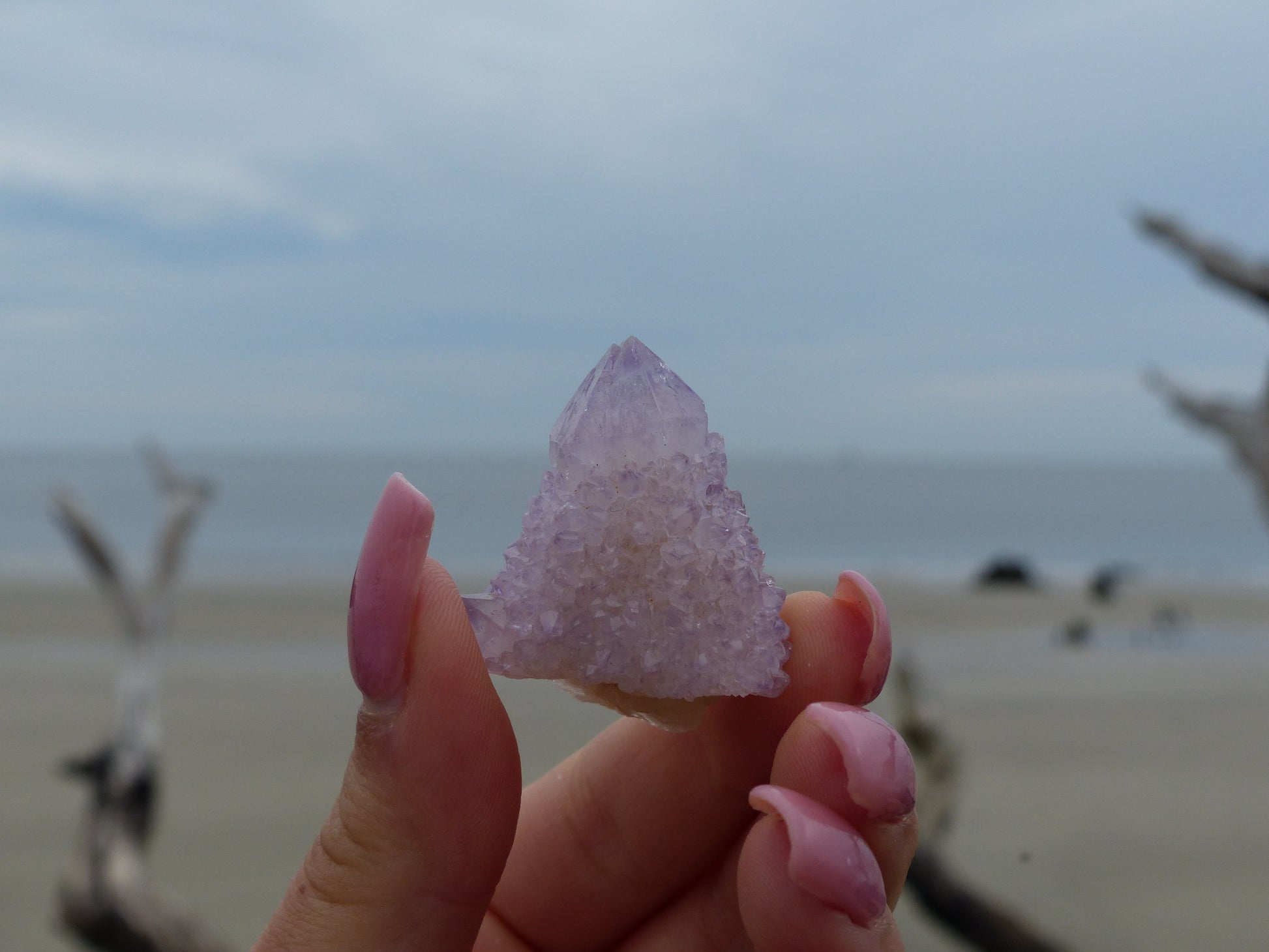 Amethyst Spirit Quartz Point, Amethyst Cactus Quartz (#8) - Simply Affinity