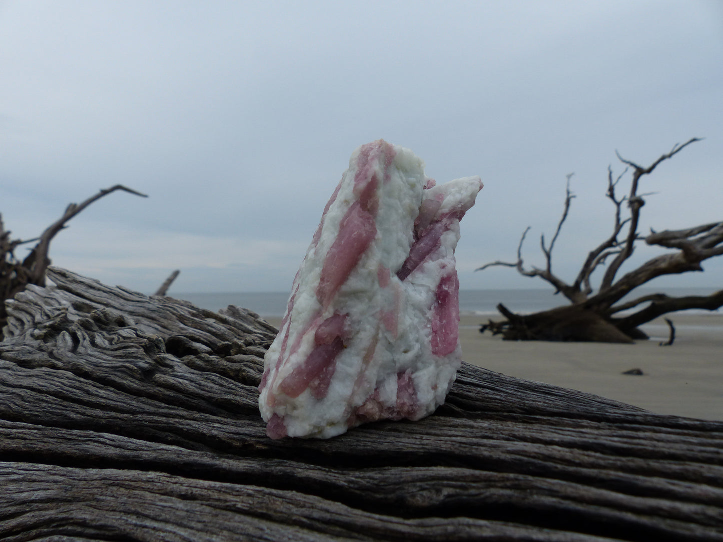 Pink Tourmaline in Quartz #6)