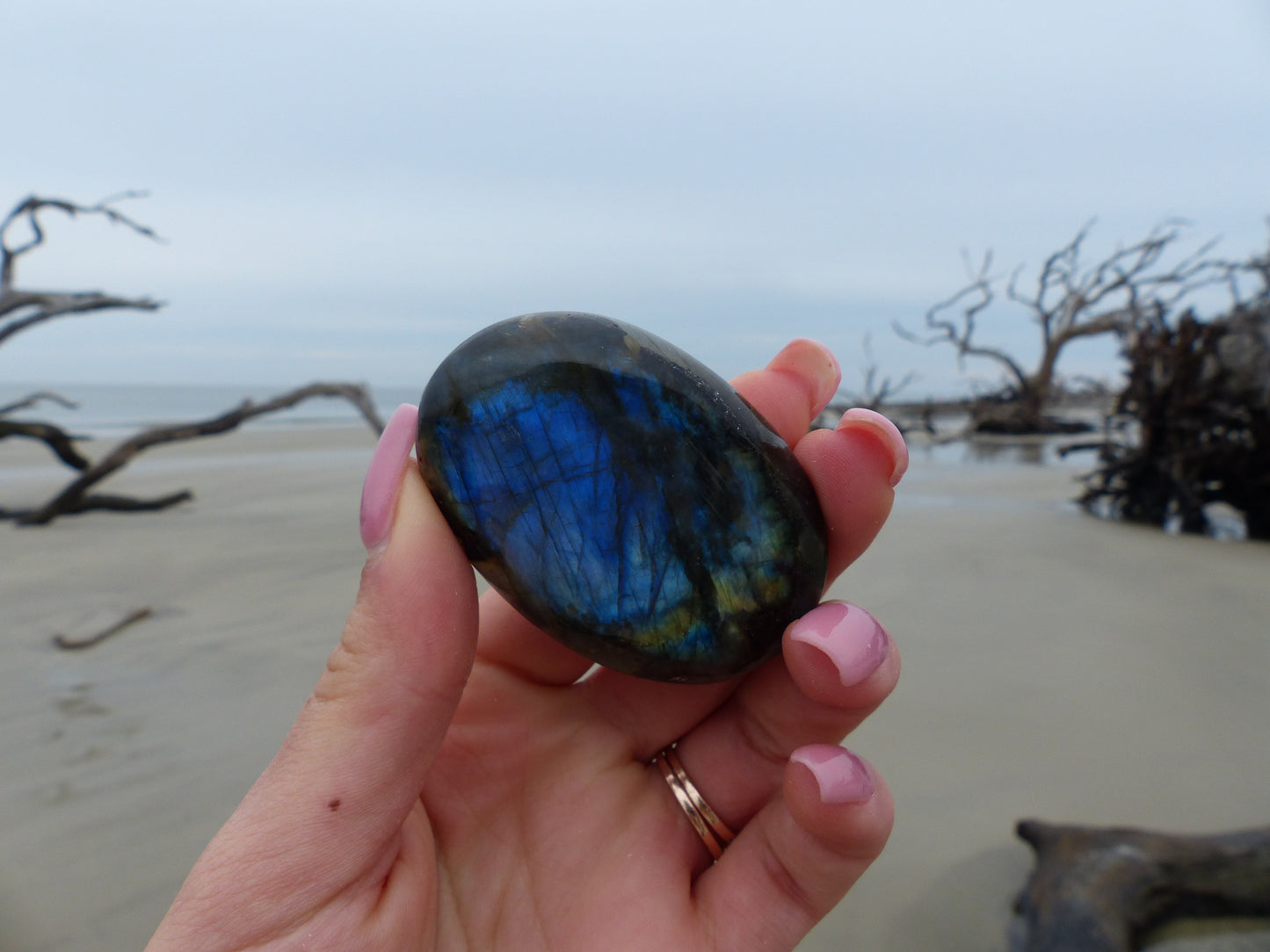Labradorite Palm Stone (#60)