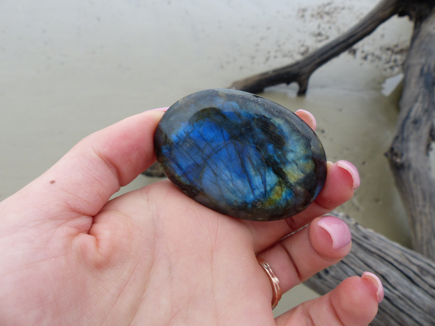 Labradorite Palm Stone (#60)