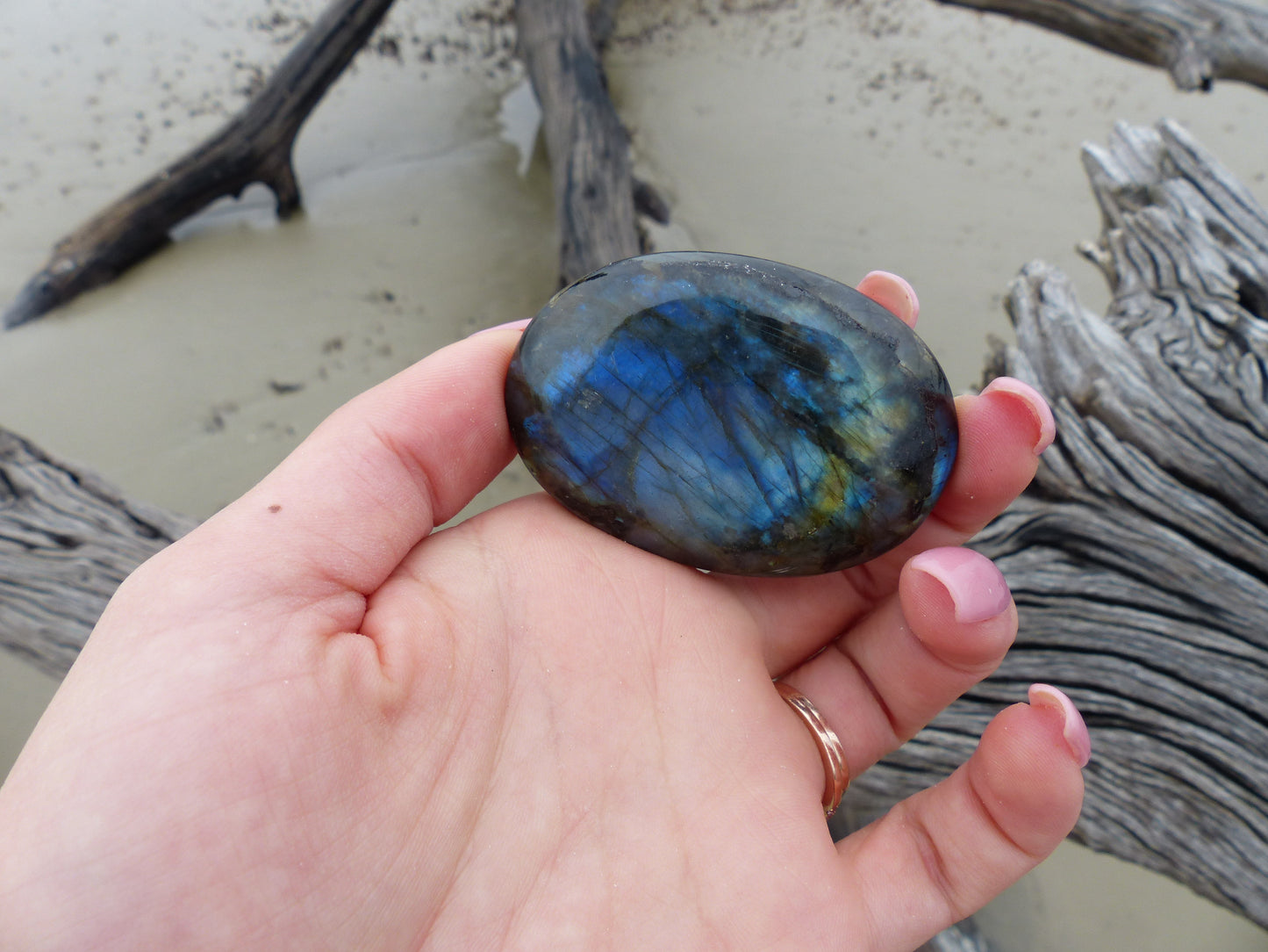 Labradorite Palm Stone (#60)