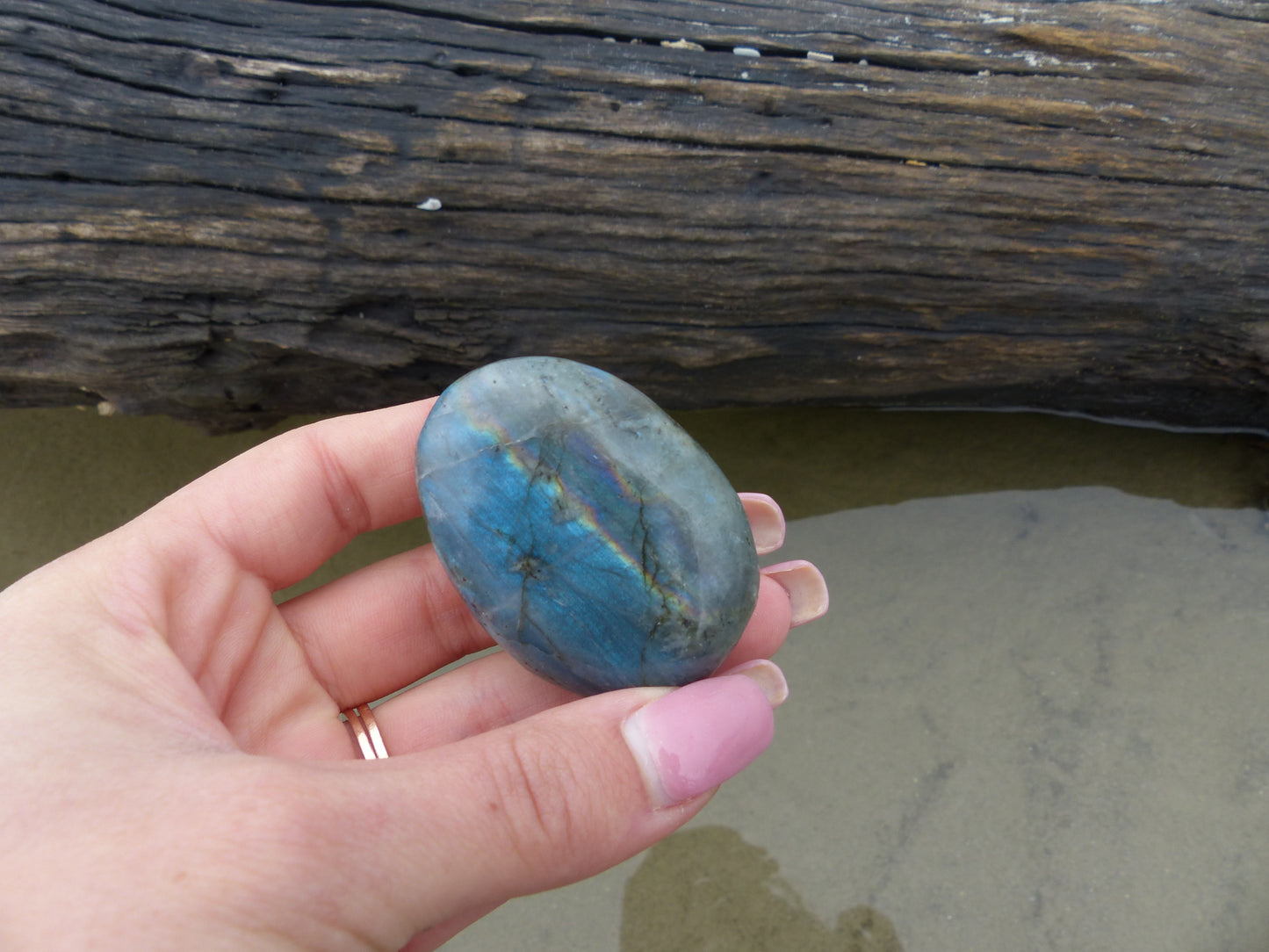 Labradorite Palm Stone (#61)