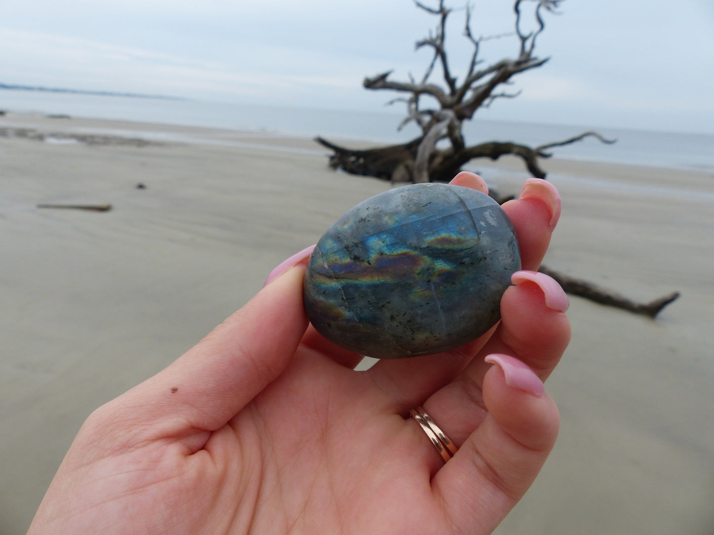 Labradorite Palm Stone (#61)