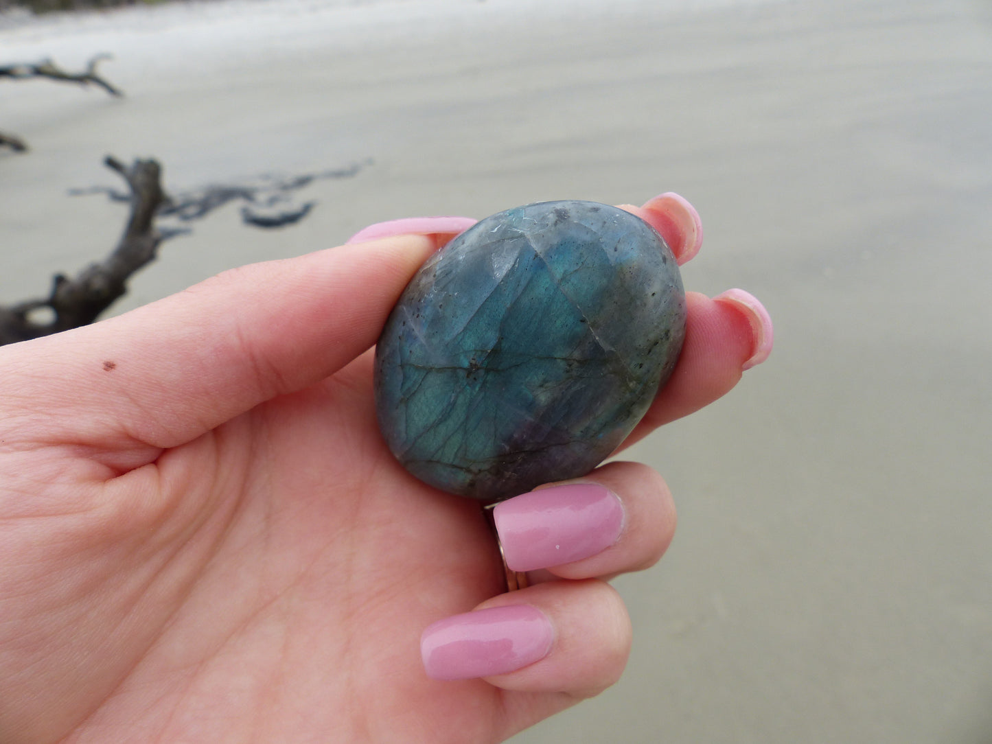 Labradorite Palm Stone (#61)
