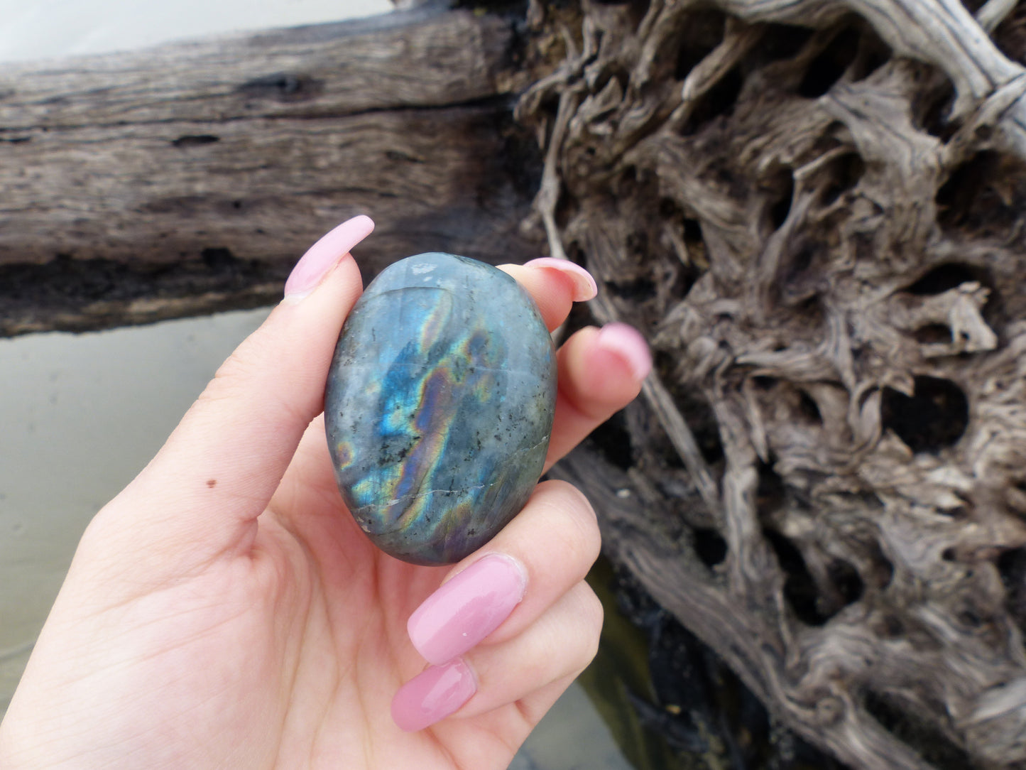 Labradorite Palm Stone (#61)
