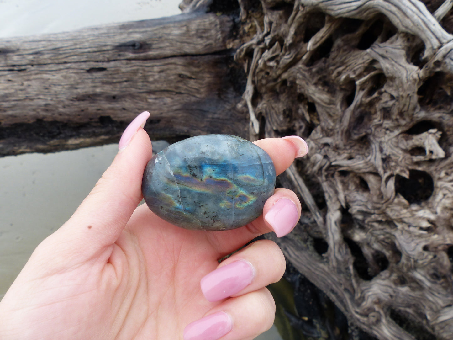 Labradorite Palm Stone (#61)