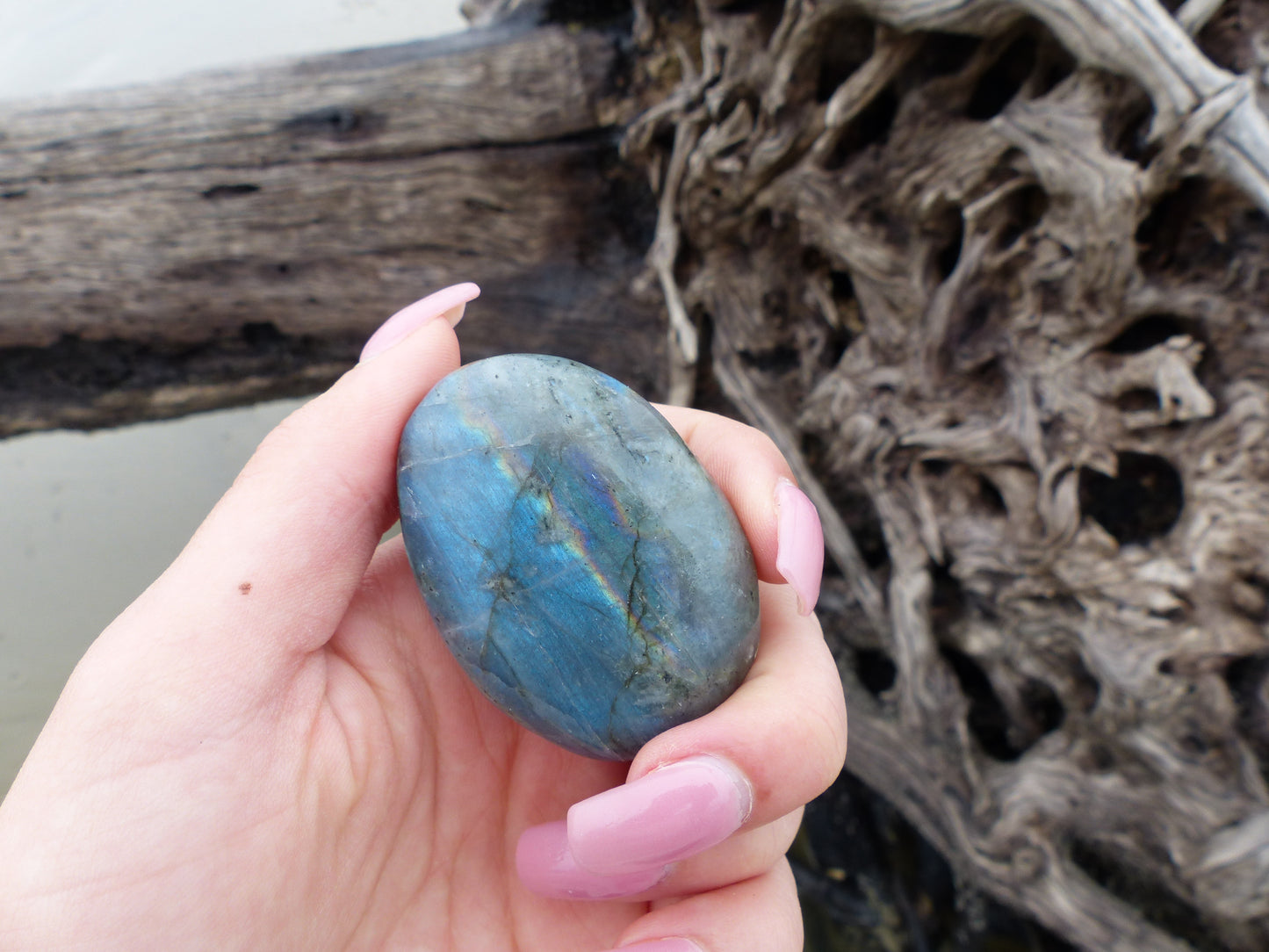 Labradorite Palm Stone (#61)