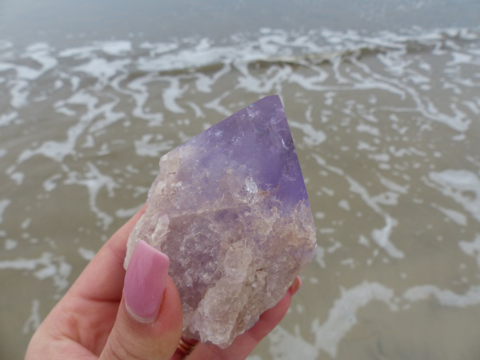 Amethyst Point, Polished Point with Rough Base (#6) - Simply Affinity