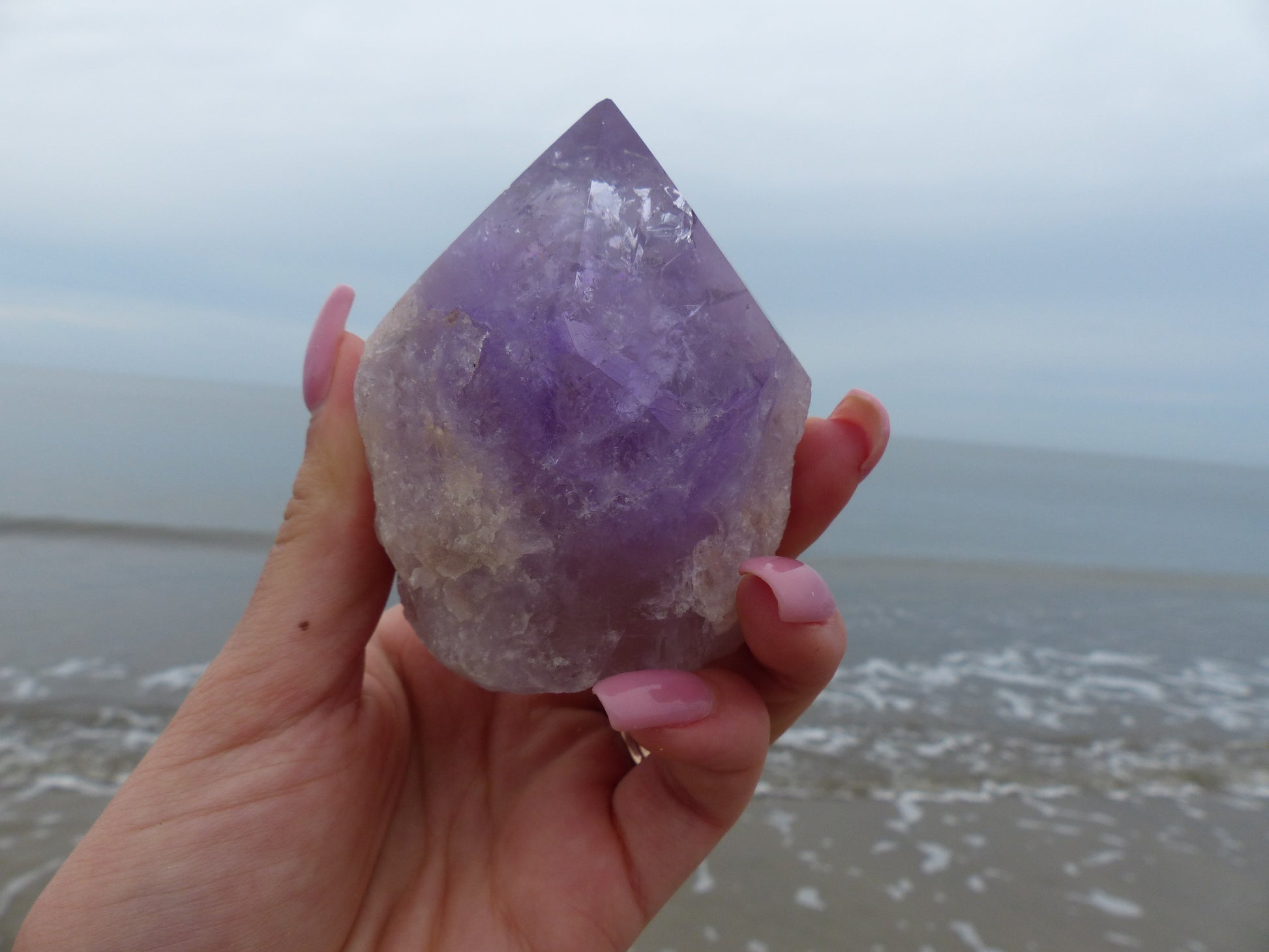 Amethyst Point, Polished Point with Rough Base (#6) - Simply Affinity