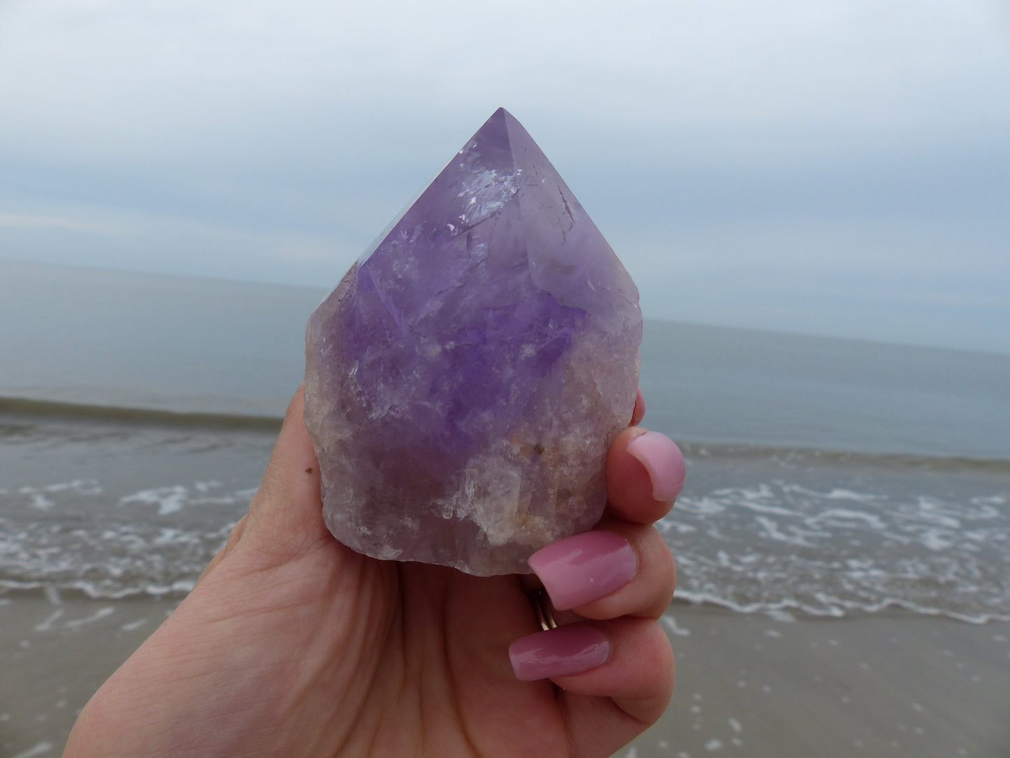Amethyst Point, Polished Point with Rough Base (#6) - Simply Affinity