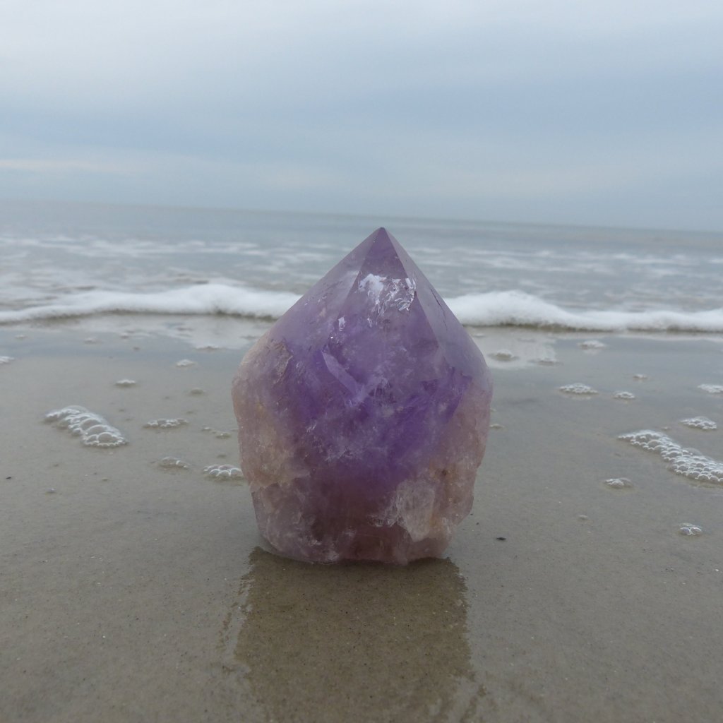 Amethyst Point, Polished Point with Rough Base (#6) - Simply Affinity