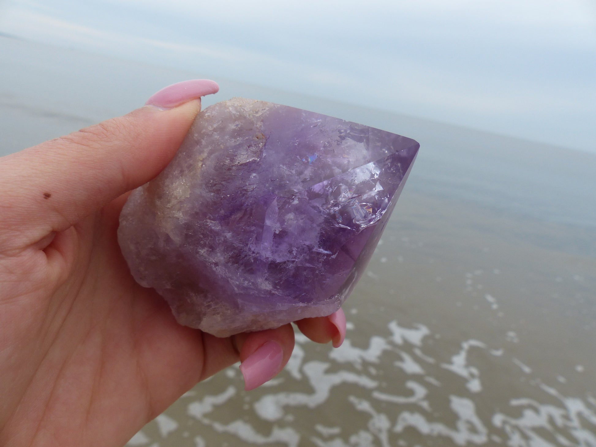 Amethyst Point, Polished Point with Rough Base (#6) - Simply Affinity