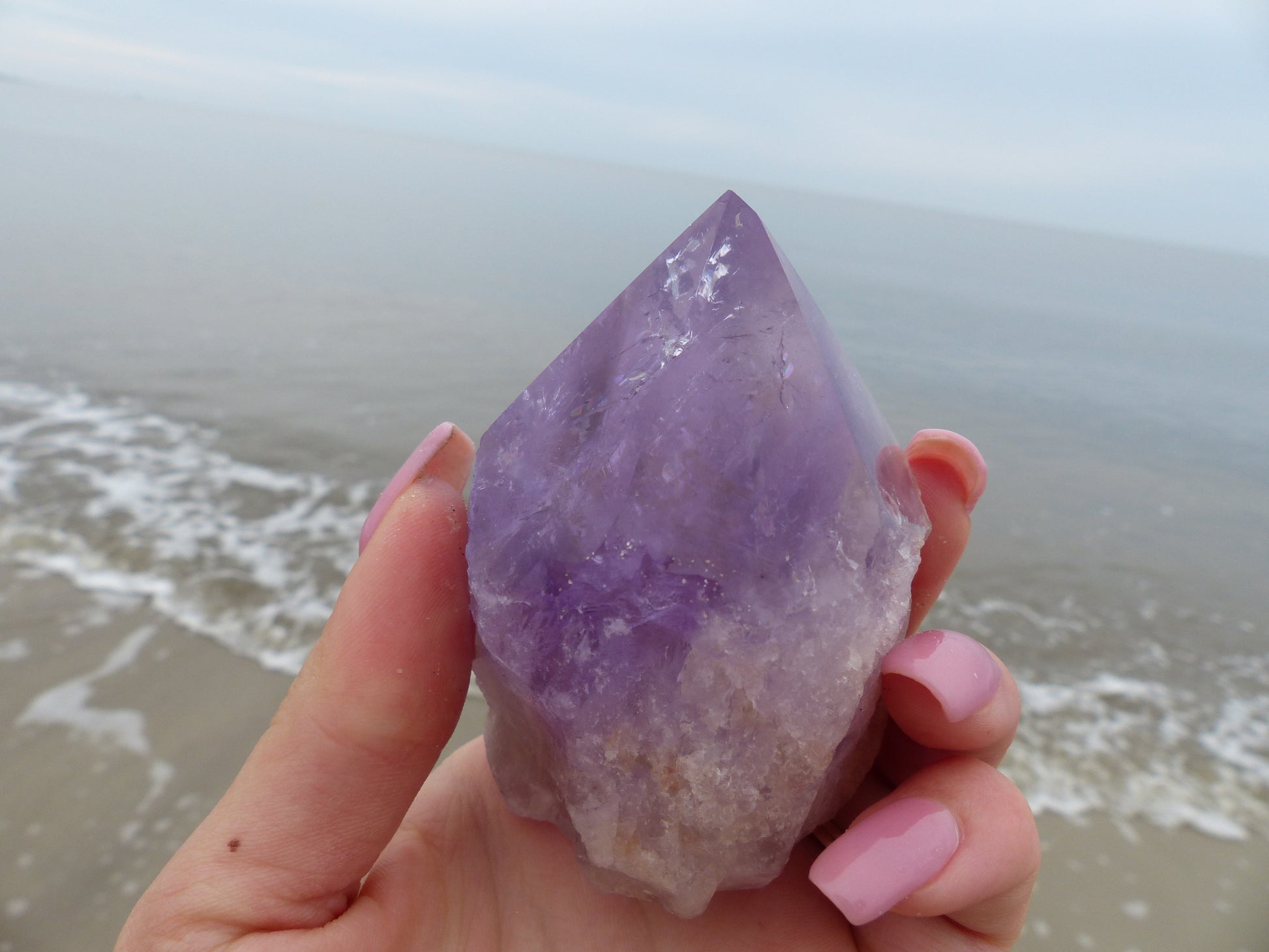 Amethyst Point, Polished Point with Rough Base (#6) - Simply Affinity