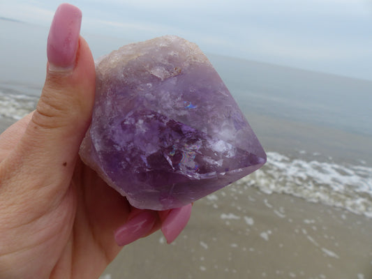 Amethyst Point, Polished Point with Rough Base (#6) - Simply Affinity