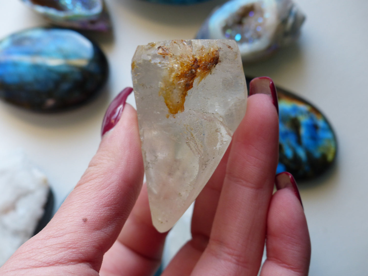 Quartz Point - Collectors Piece with Carved Dolphins - Simply Affinity