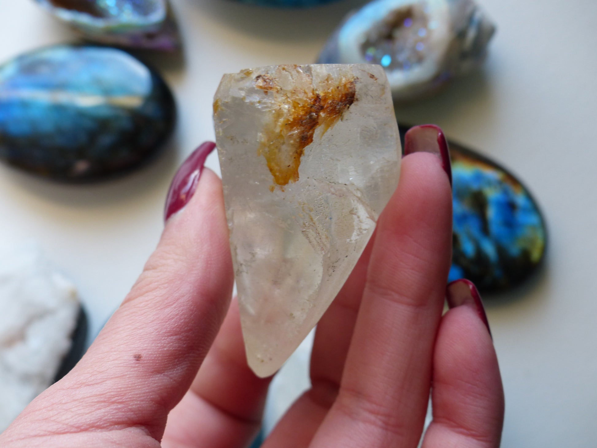 Quartz Point - Collectors Piece with Carved Dolphins - Simply Affinity